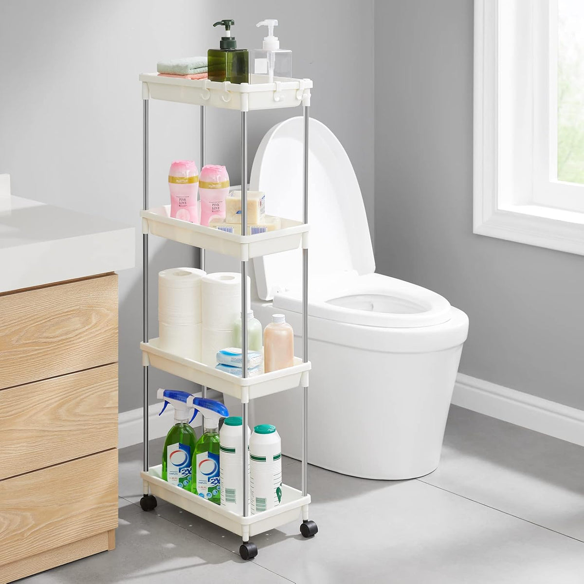 4 Layers Slim TRolley Organiser X980
