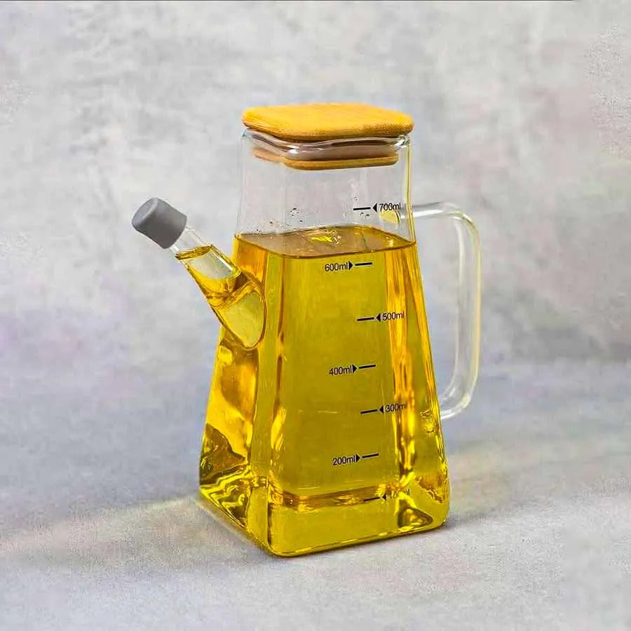 700ml Square Glass Oil Pot X990