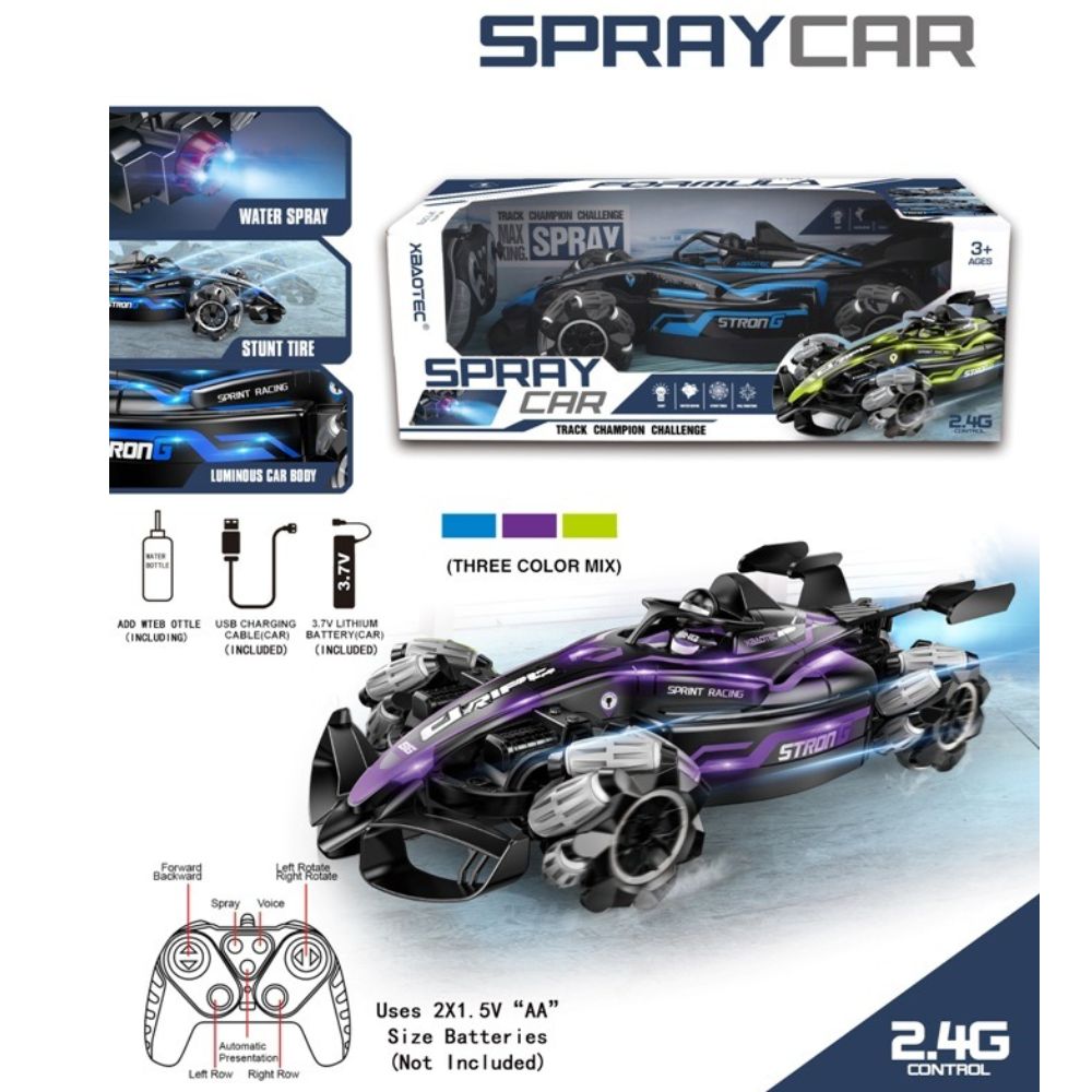 (Net)Remote Control Spray Smoke Equation Stunt Car With Light Music Lebanon