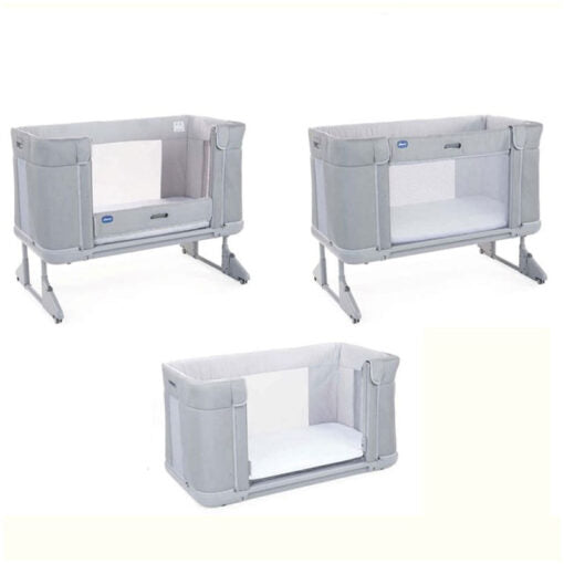 Chicco - Next To Me Forever ( with double mesh ) - Sleeping Crib - Moon Grey