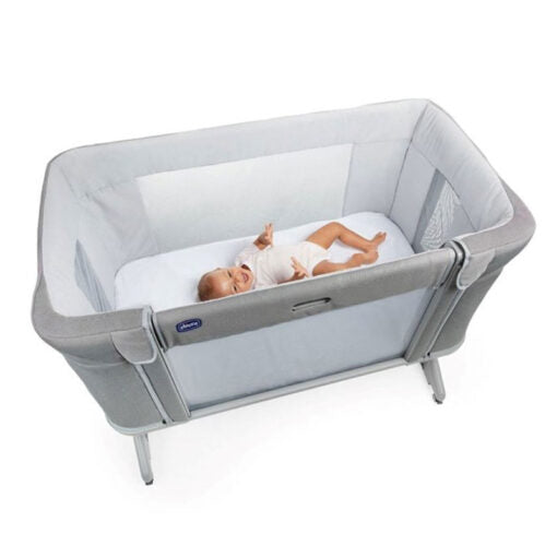 Chicco - Next To Me Forever ( with double mesh ) - Sleeping Crib - Moon Grey