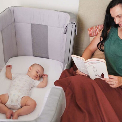 Chicco - Next To Me Forever ( with double mesh ) - Sleeping Crib - Moon Grey