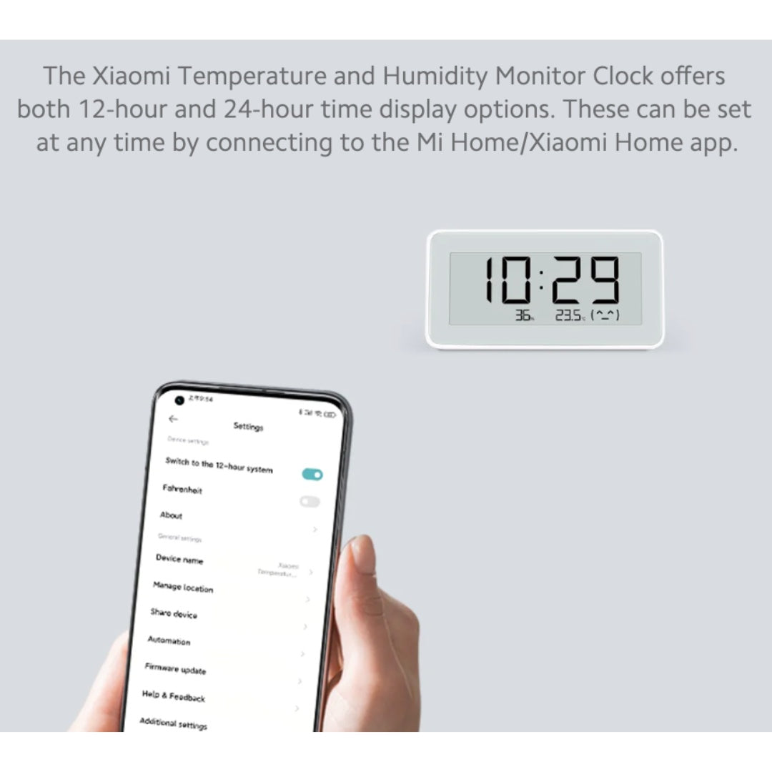 Xiaomi Temperature Humidity Clock