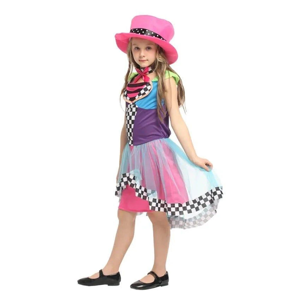 Jubilant girl clown Costume For Kids AB-591 Lebanon