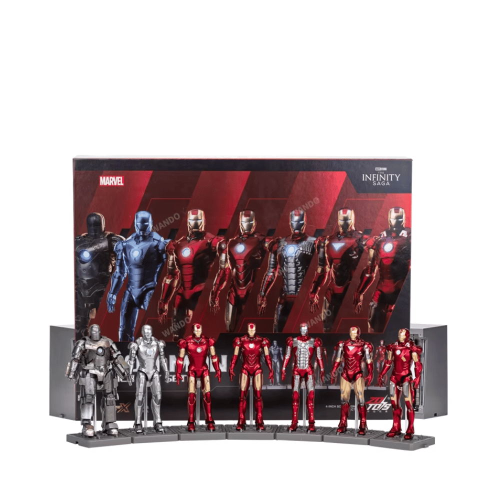 Marvel Iron Man 7-piece set 4-inch Action Figure By ZD Toys - Medaid International