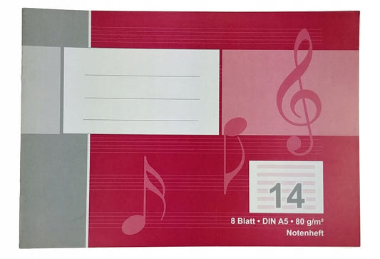 Zebra A5 Music Notebook 8 Sheets 80g/m2|Zebra In Lebanon