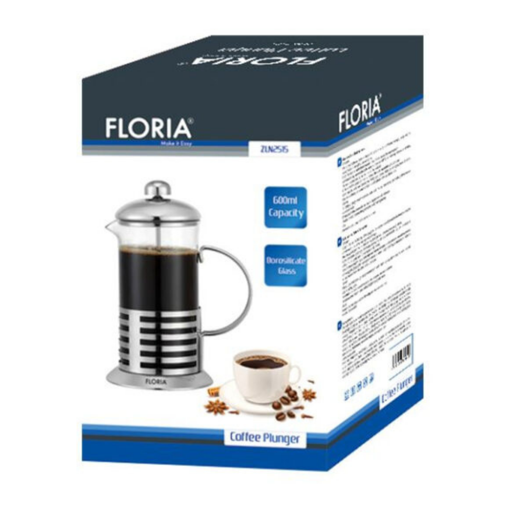 Zilan Coffee Plunger Glass And Stainless