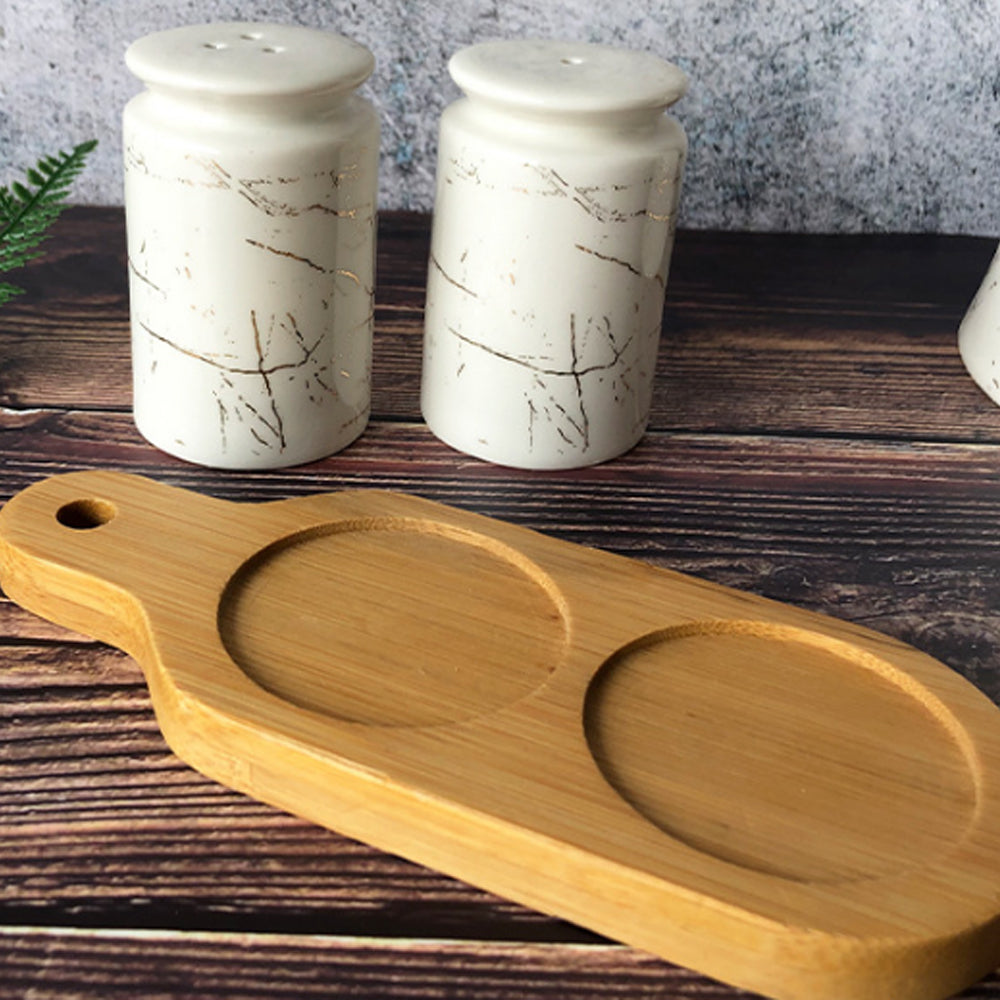 Nut Bowl with Nutcracker & Bamboo Lid