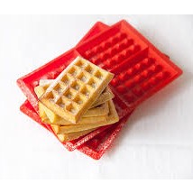Waffle Making Mold Silicone, 4 Cavity, Non-Stick, Oven & Fridge Safe