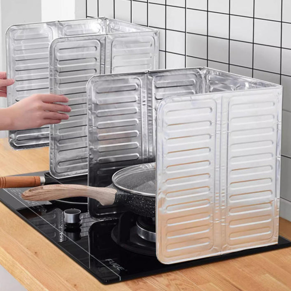 3-Sided Oil-Proof Aluminum Foil Splatter Guard 32.5x84cm