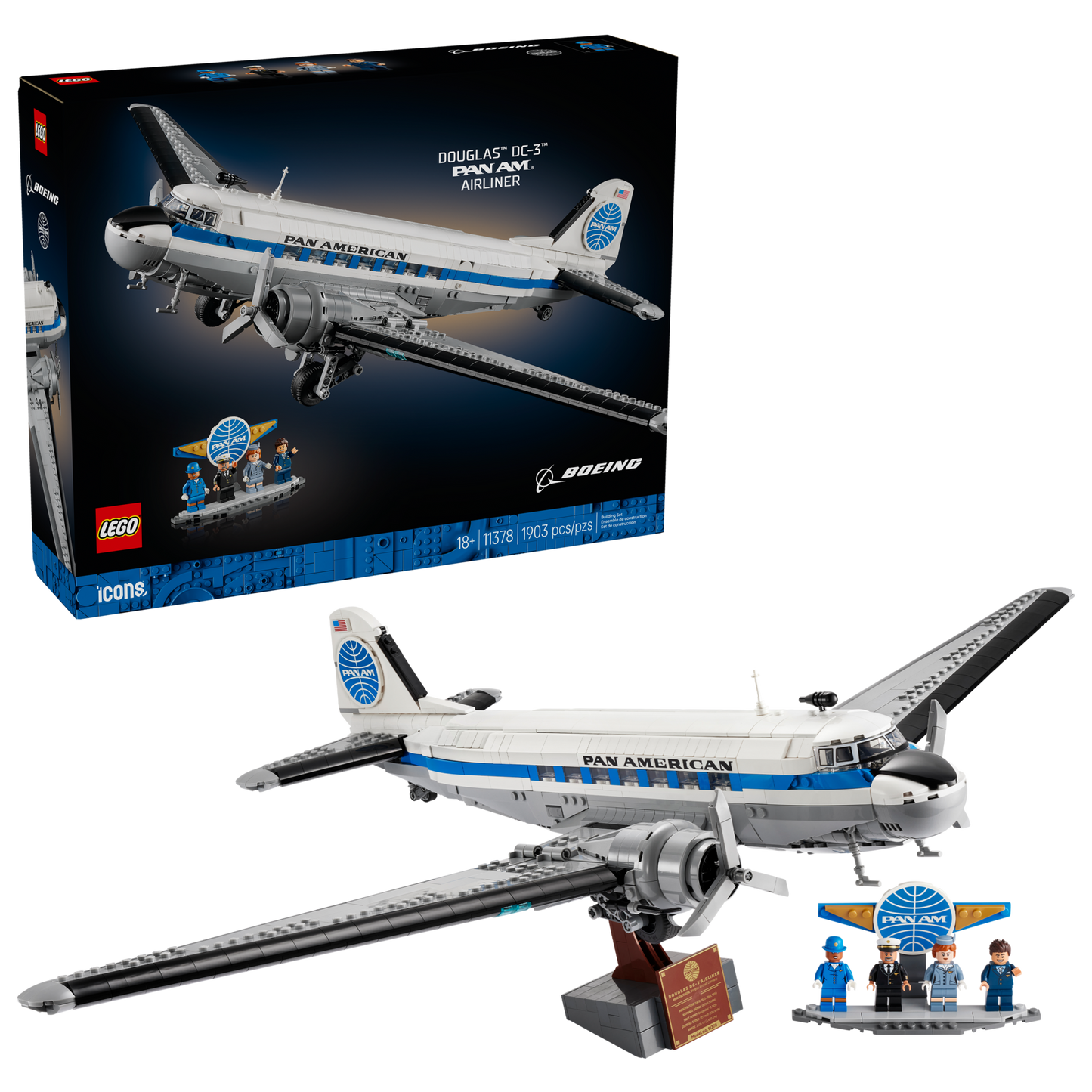 LEGO Douglas DC-3 PAN AM Airliner (11378)