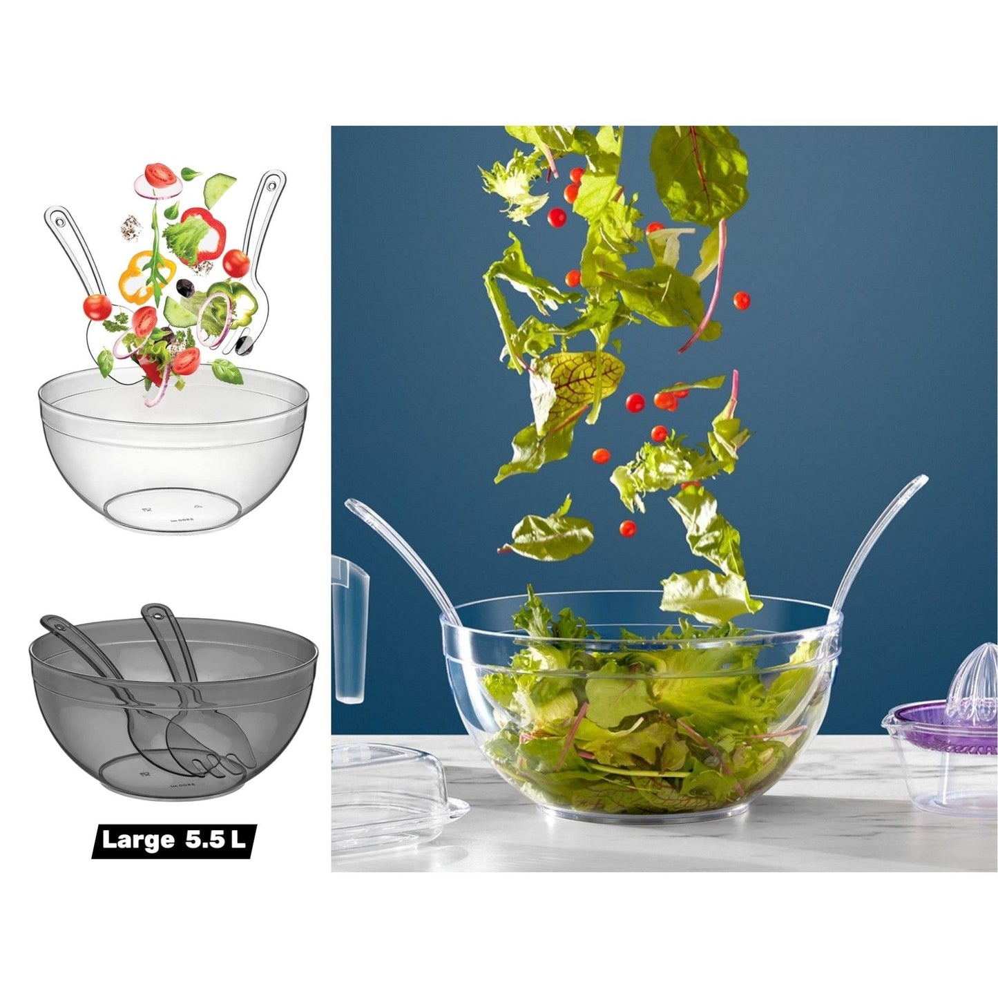 5,5 lt Chef Salad Server Bowl