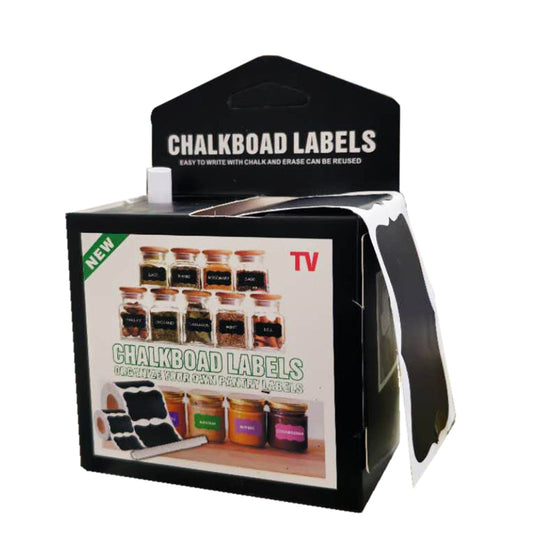 Chalkboard Label Stickers with 1 Chalk Markers Pen