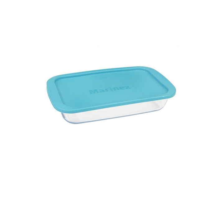 Marinex rectangular baking dish with plastic lid 2.1L(assorted colors)