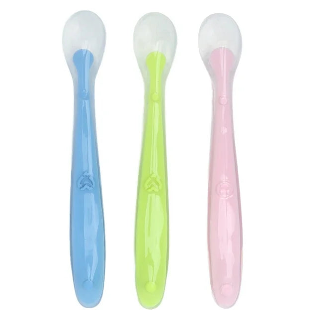 Bebe Confort - 3 Soft Silicone Spoons - 4m+