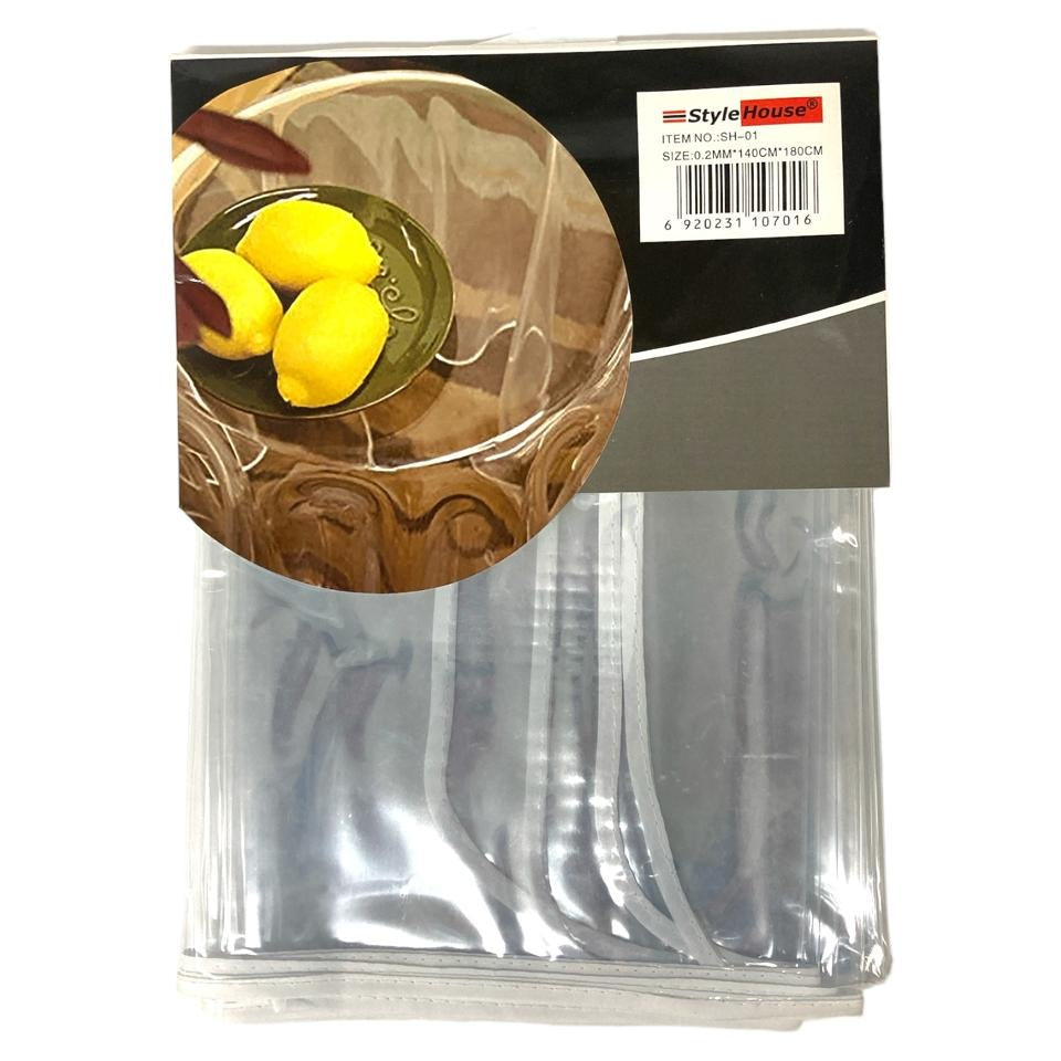 Super Transparent Table Cloth Rectangular 180 x 140  cm