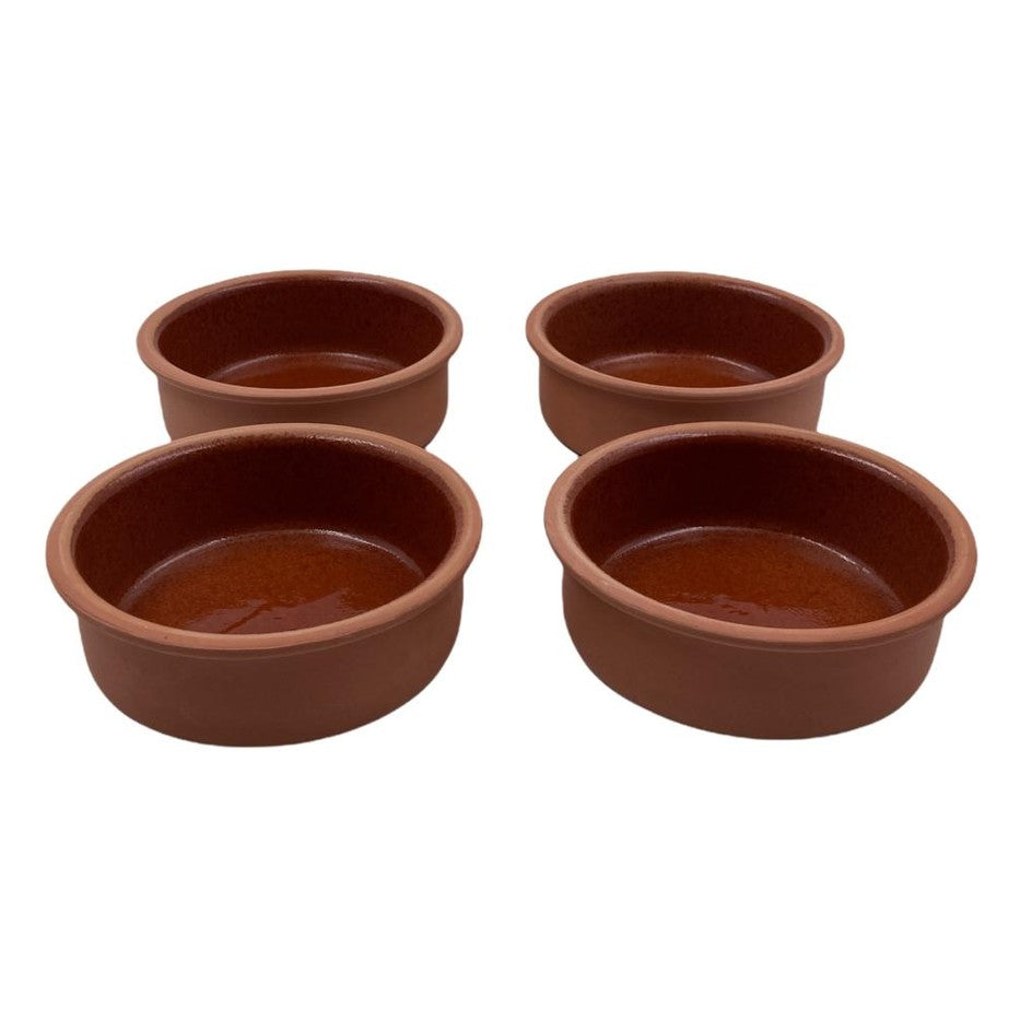 Set of 4 Clay Bowls 14  x 4.5 cm
