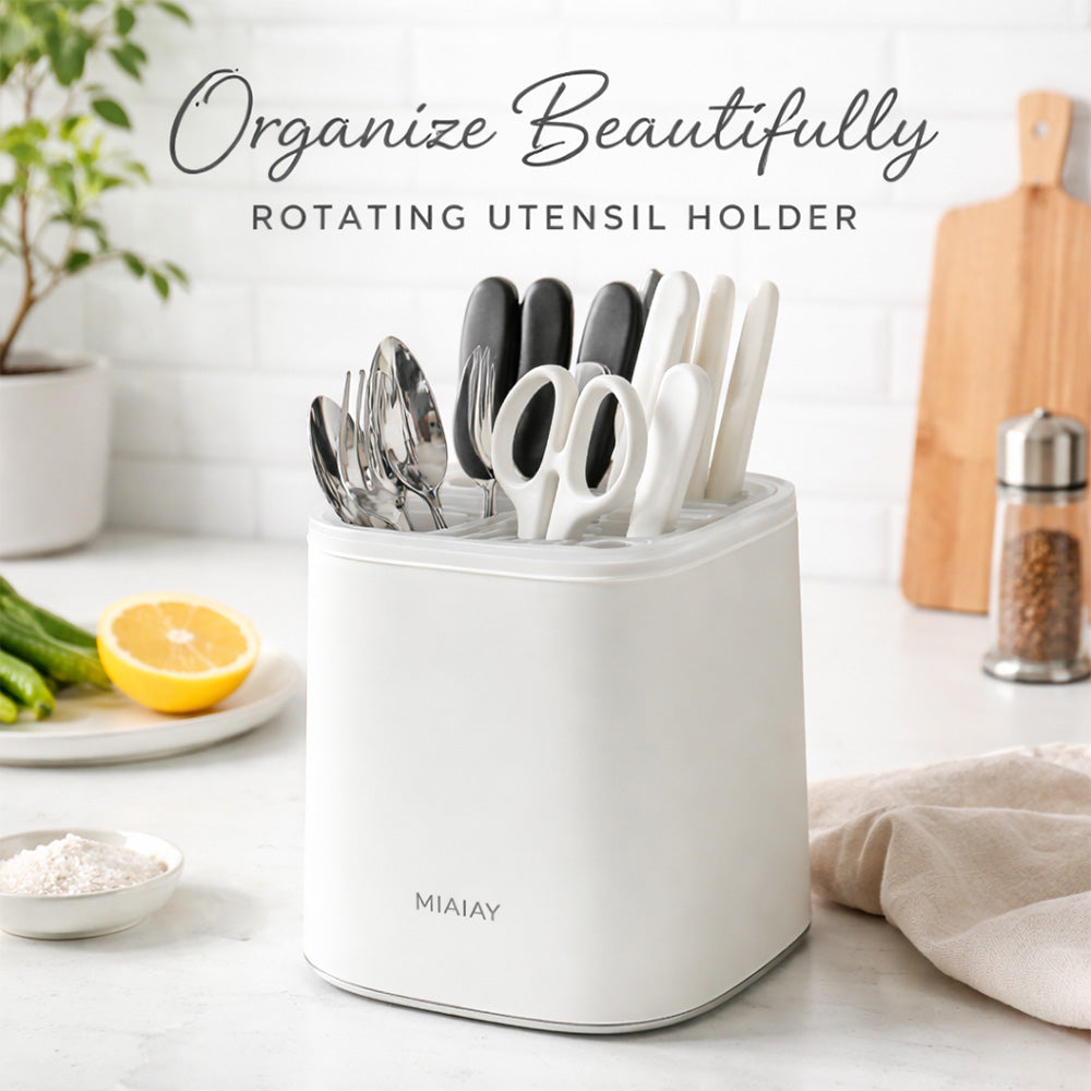 Rotary Cutlery & Utensil Holder