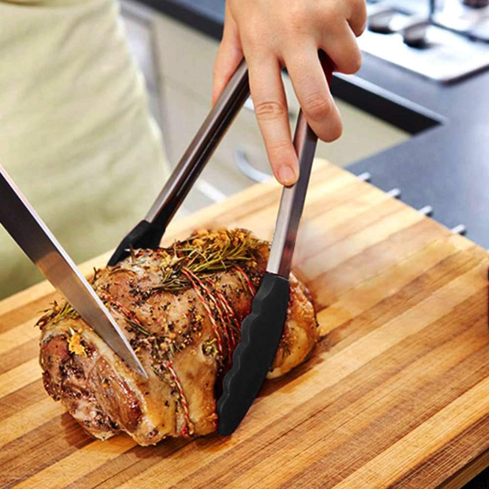 Danny Home 3-Pieces Stainless Steel Kitchen Tongs Set