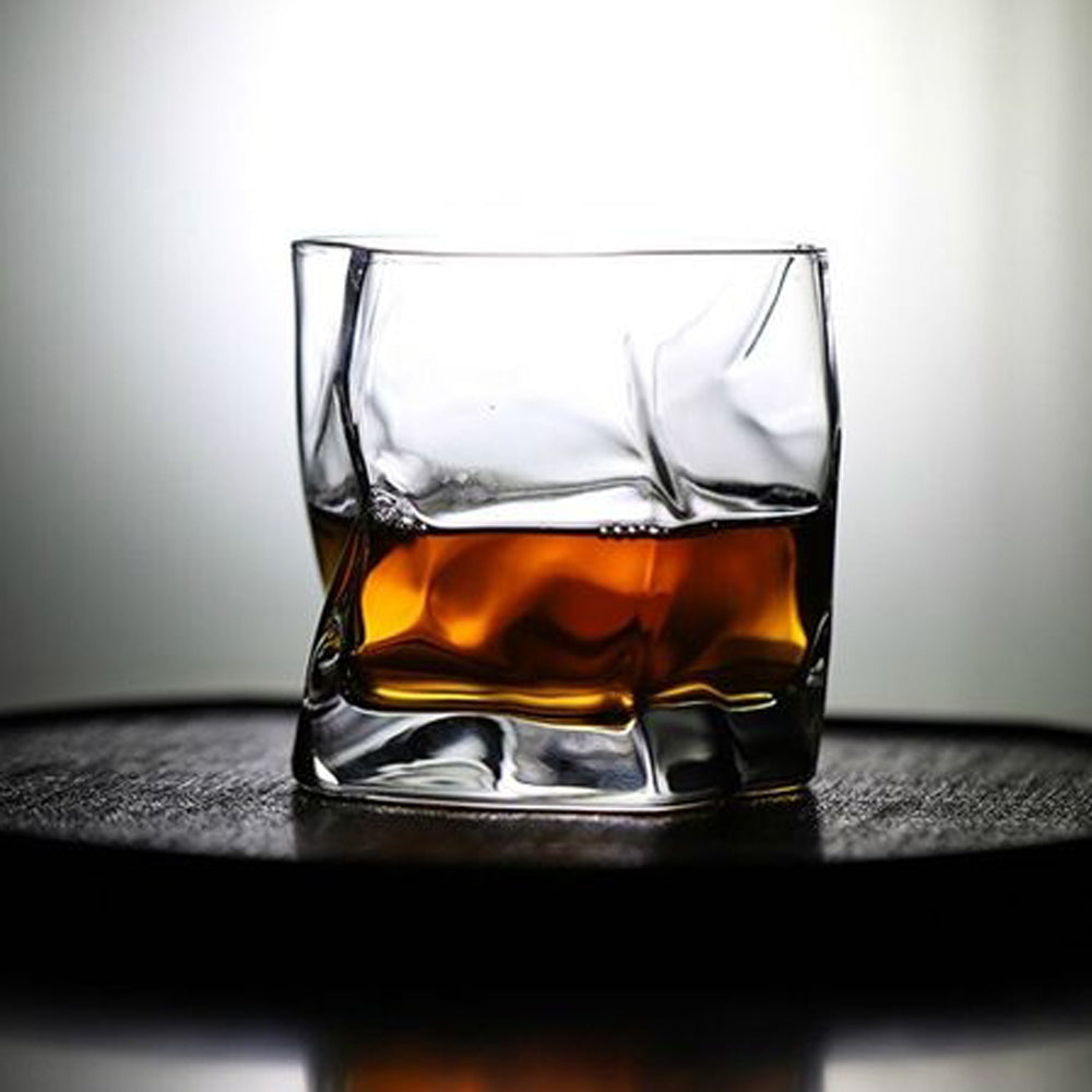 Danny Home Twisted Glasses Cups 280ml 4-Pcs – Clear