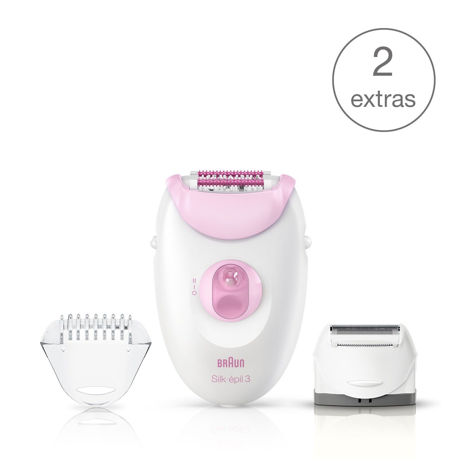 Braun Silk-épil 3 (3270) epilator with 2 extras including shaver head