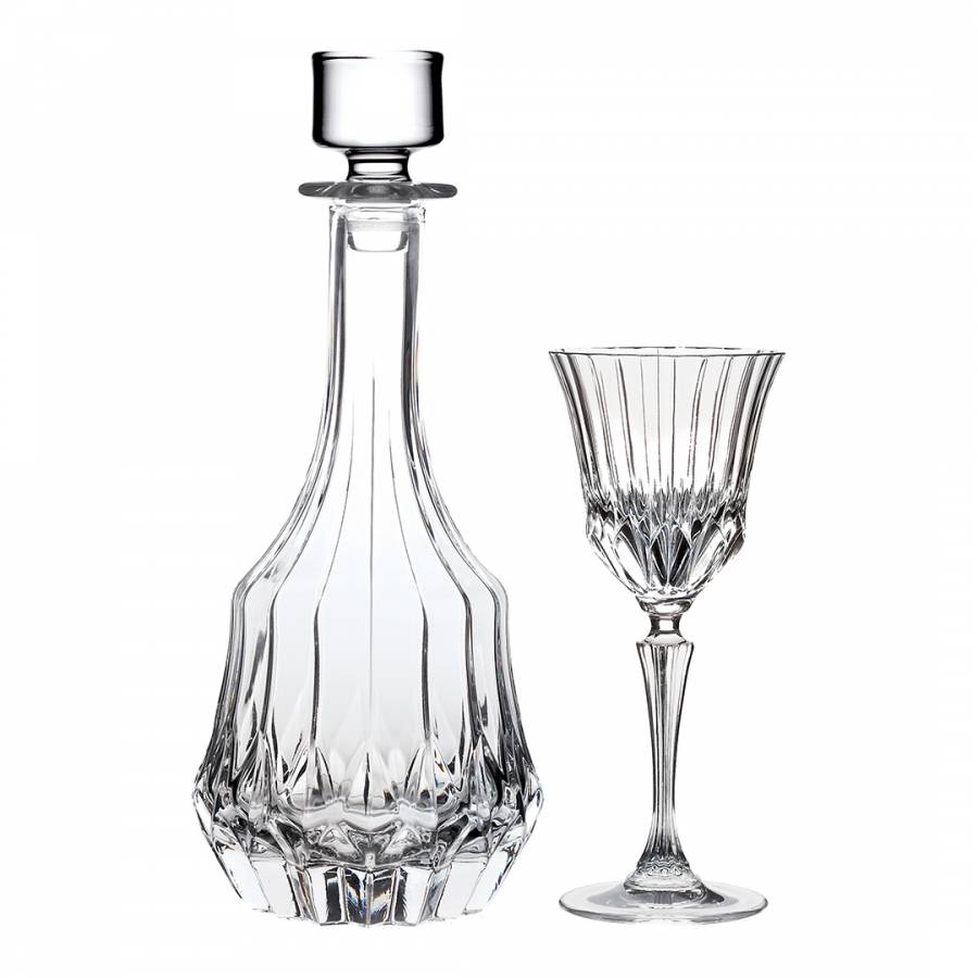 RCR adagio liqueur set (1 decanter + 6 goblet)