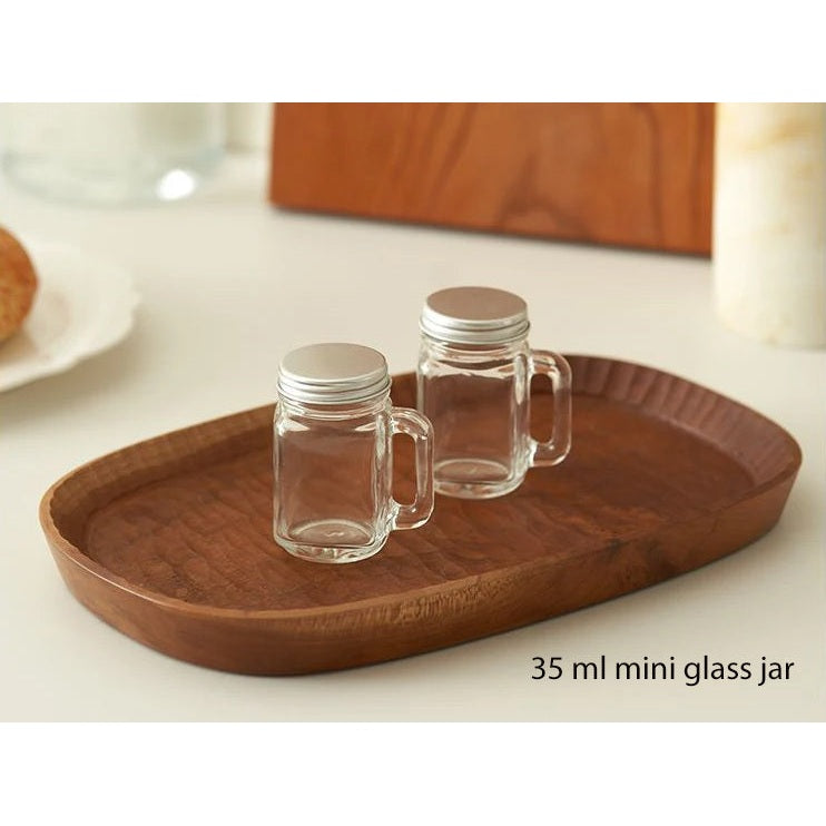 Mini Mason Glass Jar 35 ml  X2