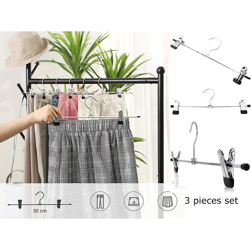 Non Slip Hanger with Clips 30 cm X3