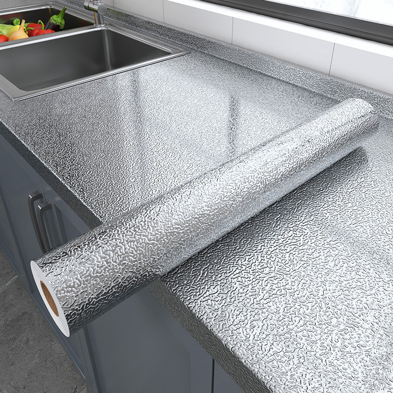 Waterproof Peel and Stick Oil-Proof Self Adhesive Aluminum Foil 60x500cm