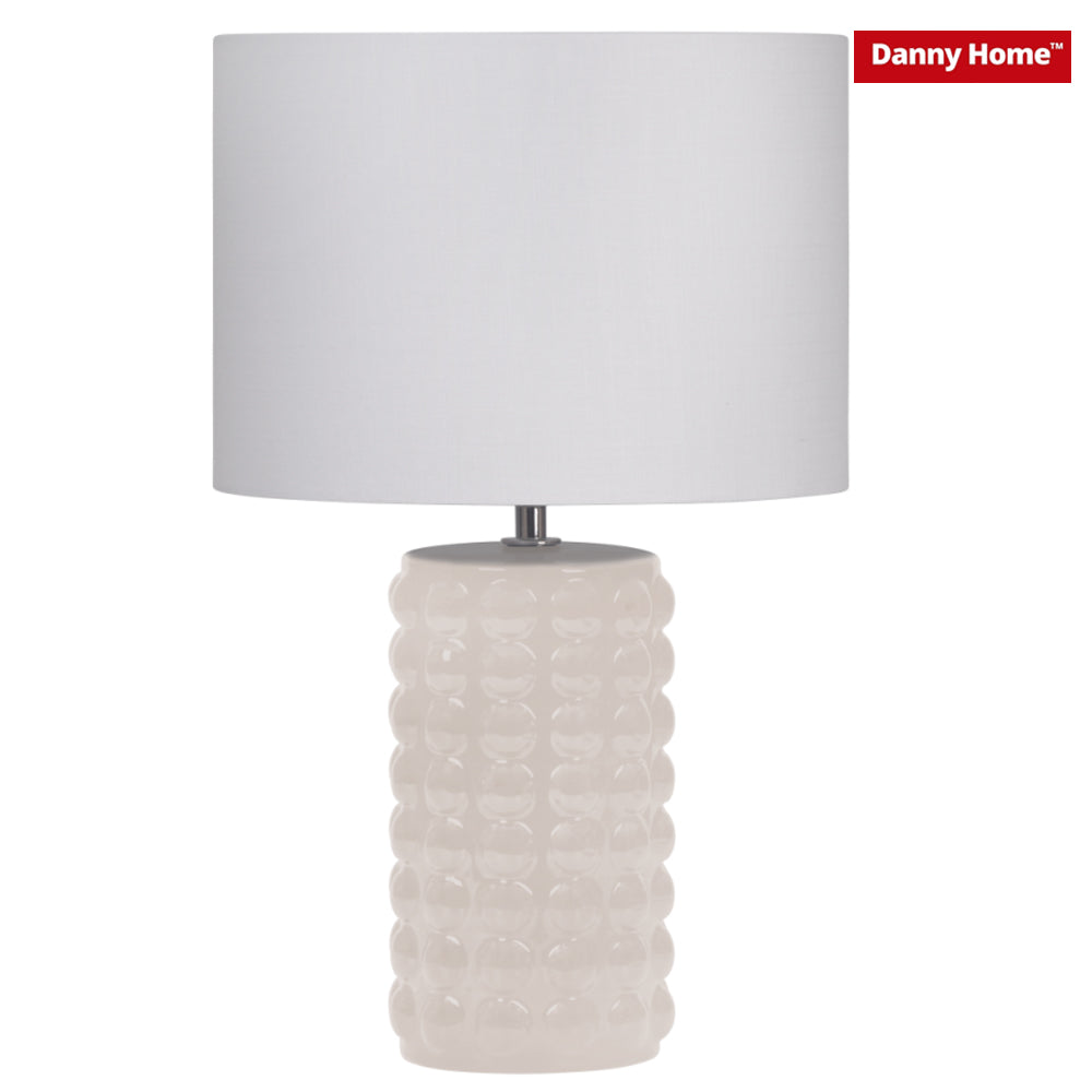 Danny Home White Bubble Design Table Lamp 39cm