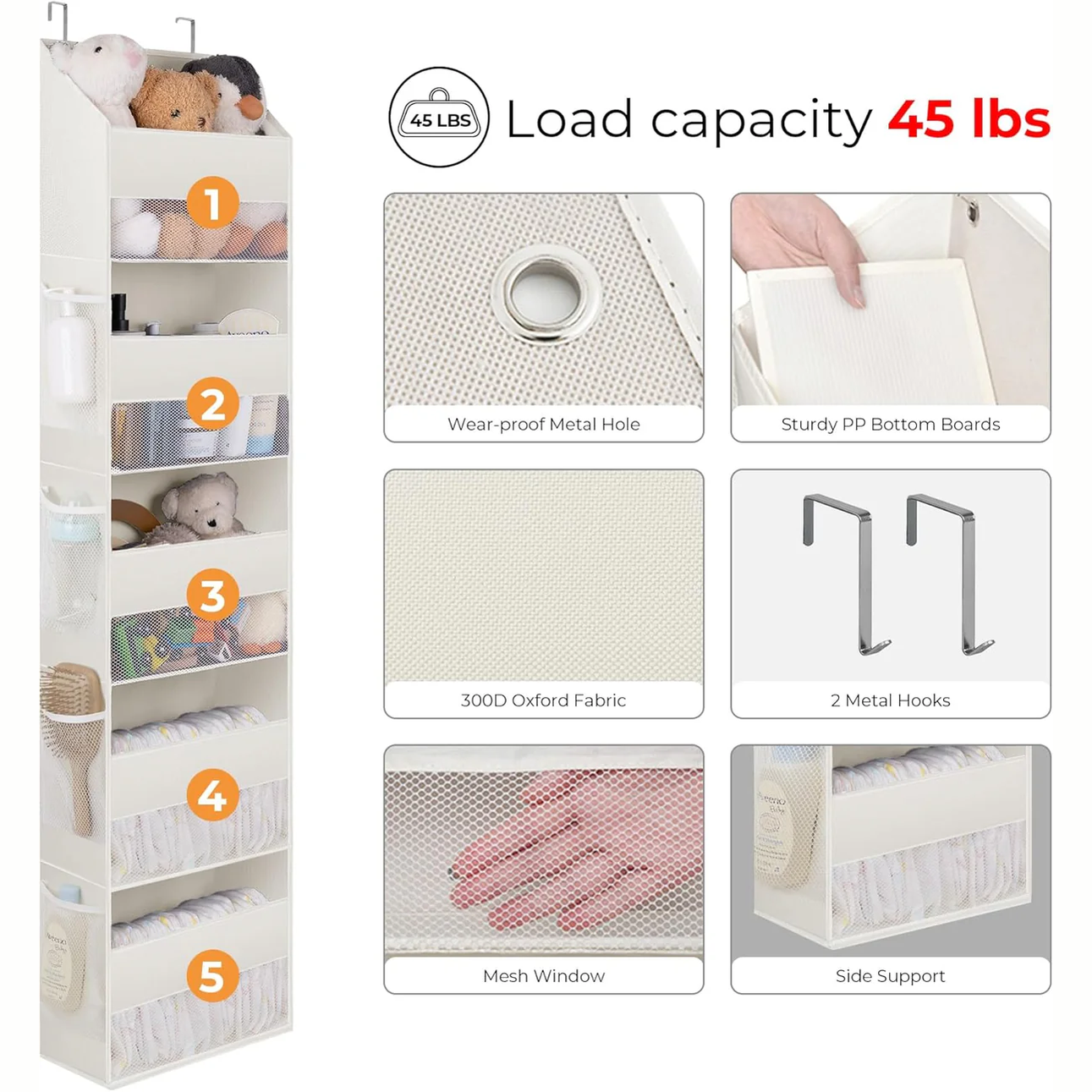 Over Door 5 Layers Organizer