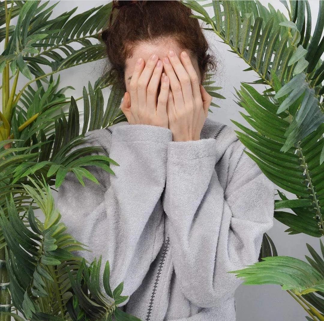 Unisex Bathrobe Profundo Robe Fog
