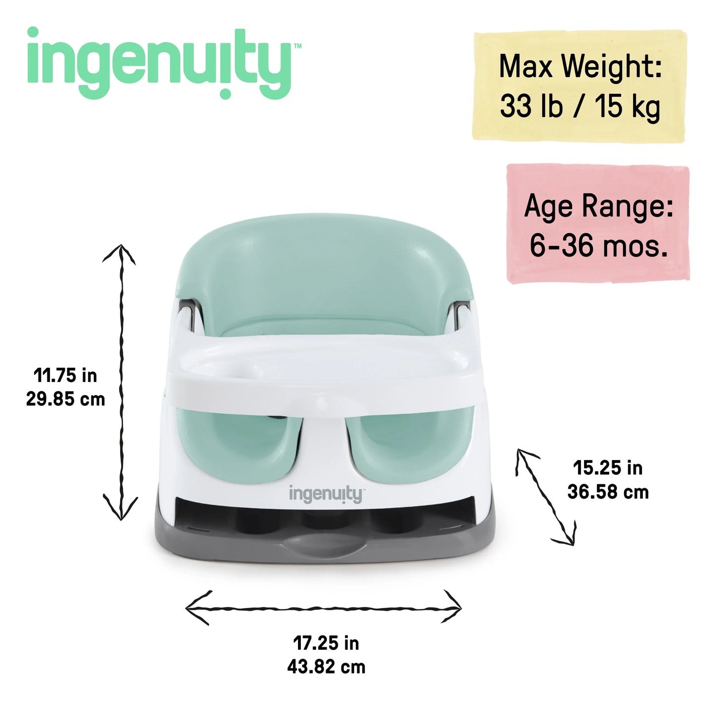 Kids2 - Ingenuity Baby Base - 2in1 Seat - Mist