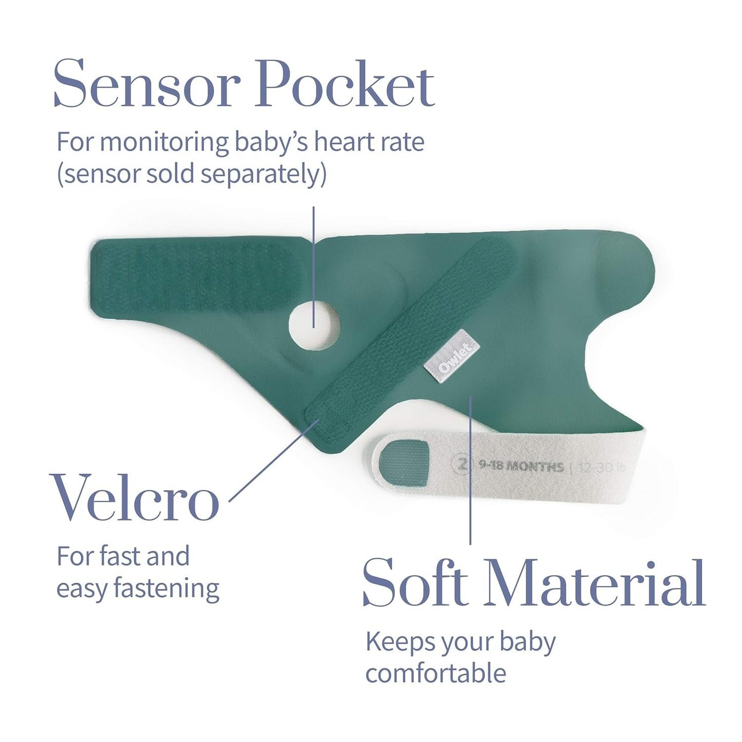 OWLET ACCESSORY SOCK DEEP SEA GREEN (64015)