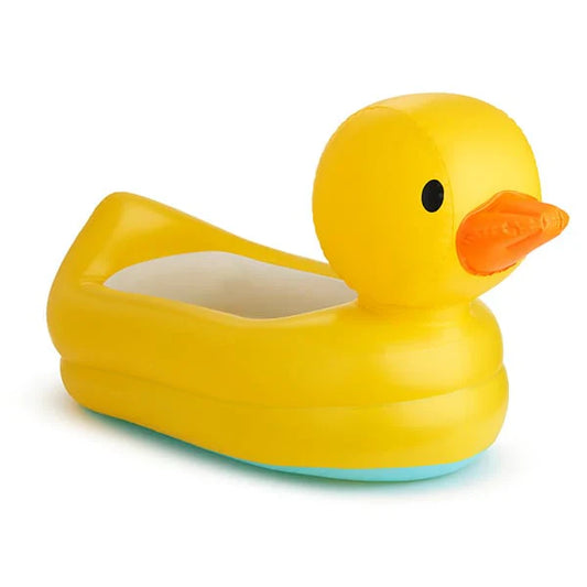 Munchkin - White Inflatable Tub Duck - Shaped Baby Bathtub