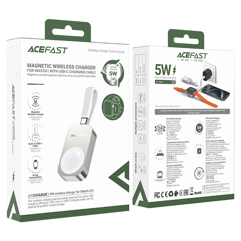 AceFast AirCharge 5W Wireless Charger for iWatch E21