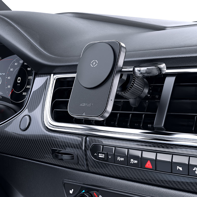 AceFast AirCharge Fast Wireless Charger Car Mount Holder D18