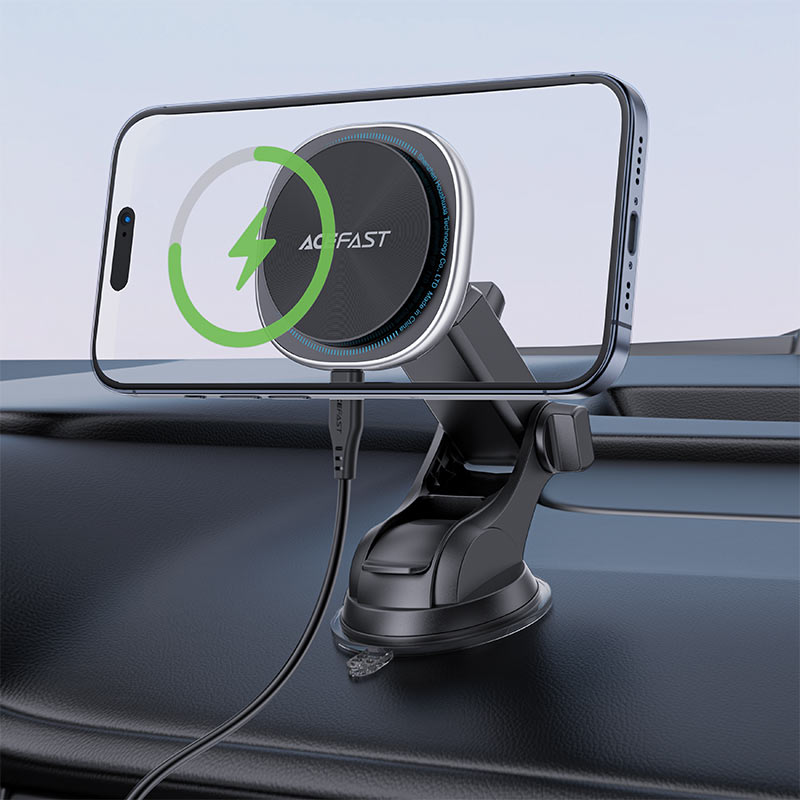 AceFast AirCharge Magnetic Wireless Charger Car Holder D42