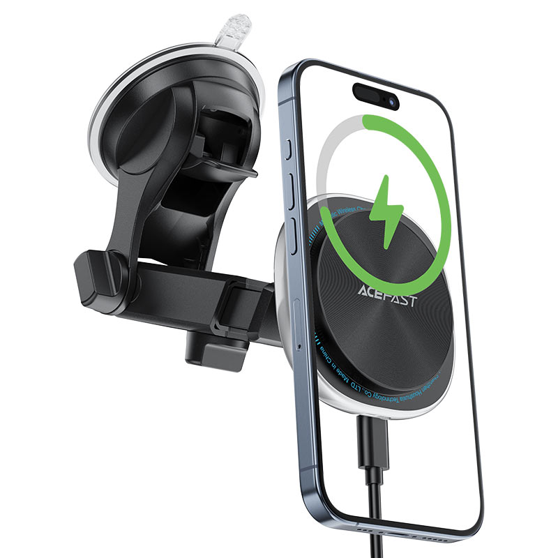 AceFast AirCharge Magnetic Wireless Charger Car Holder D42