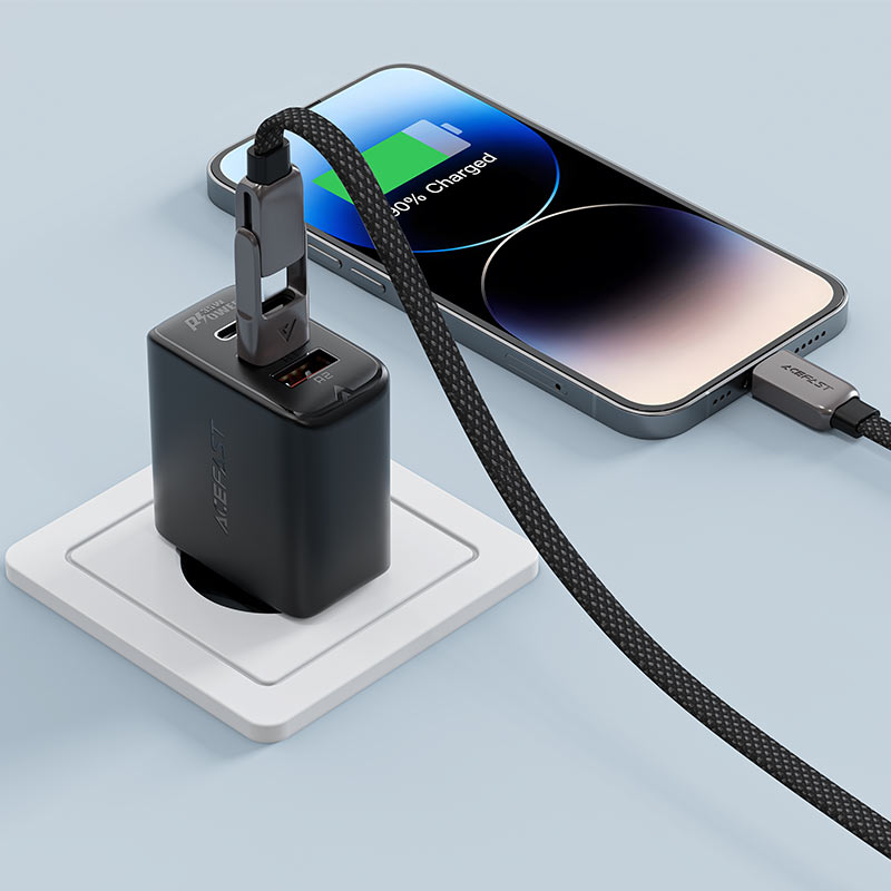 Acefast Charging Data Cable USB-A and USB-C to USB-C