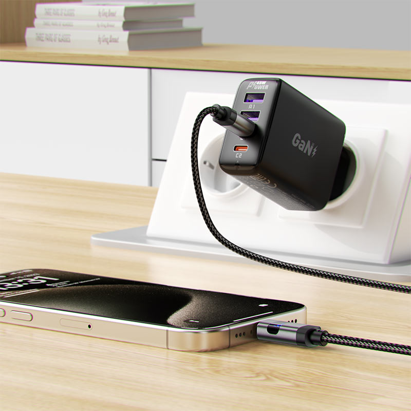 Acefast 60W USB-C LED Digital Display Cable