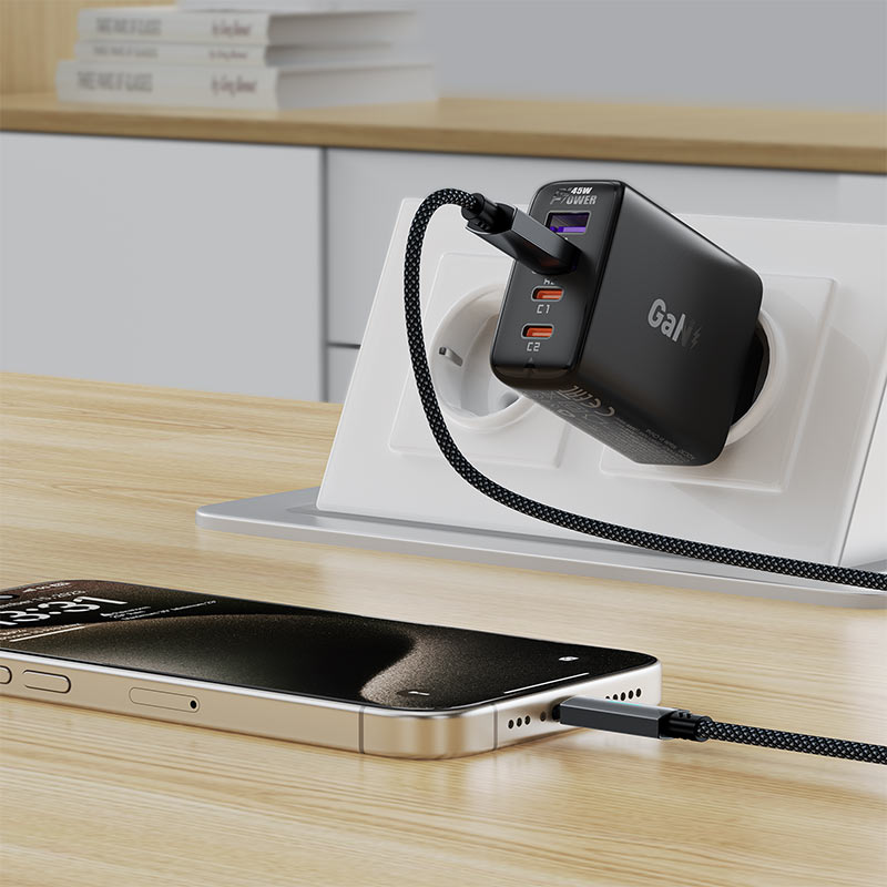 Acefast Charging Data Cable USB-A to USB-C