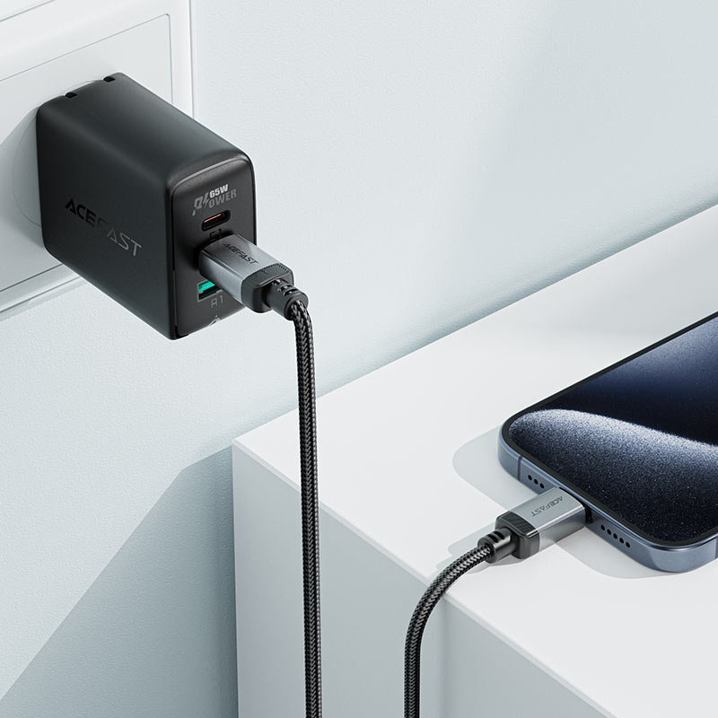 Acefast Charging Data Cable USB-C to USB-C 60W