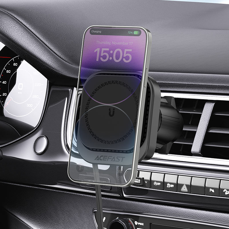 Acefast Fast Wireless Charger Magnetic Car Holder D32