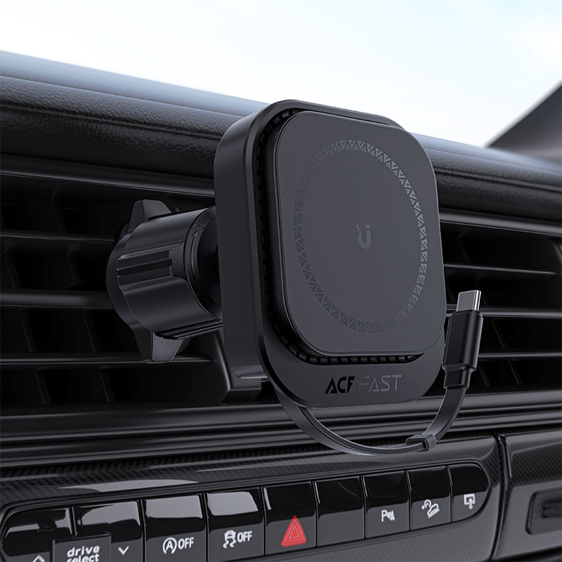 Acefast Fast Wireless Charger Magnetic Car Holder D32