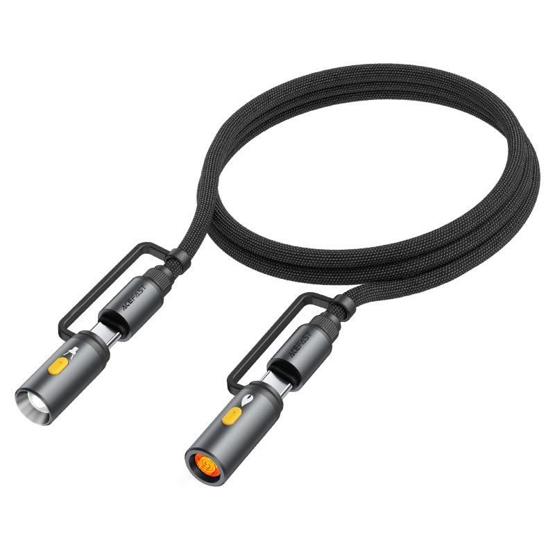 Acefast Charging Data Cable J4 USB-C LED Light Cigarette Lighter