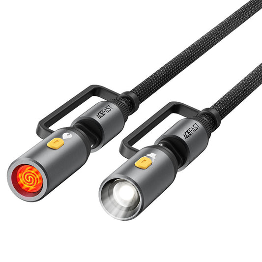 Acefast Charging Data Cable J4 USB-C LED Light Cigarette Lighter