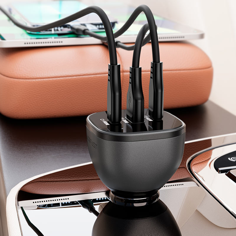 AceFast PWRup 165W Fast Car Charger B14