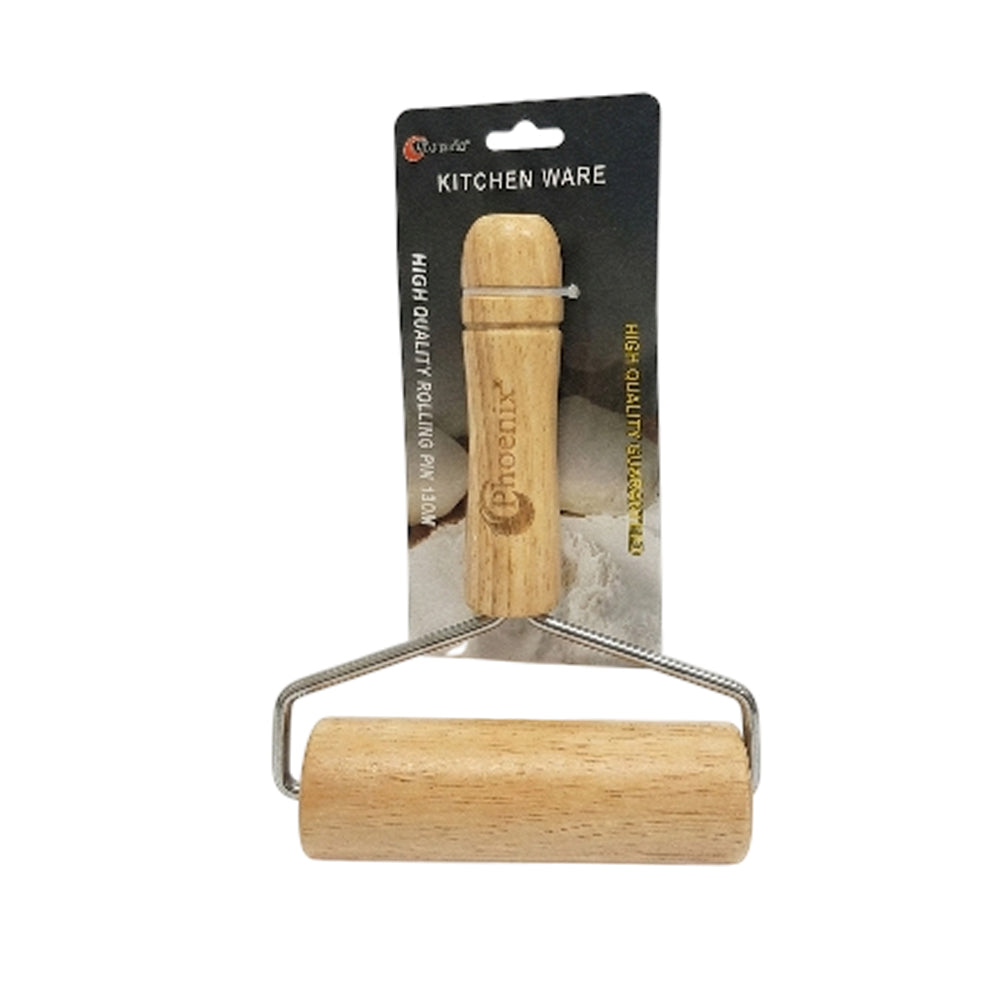 Phoenix Wooden Rolling Pin with Ergonomic Handle Large Size (L20 x W13)cm