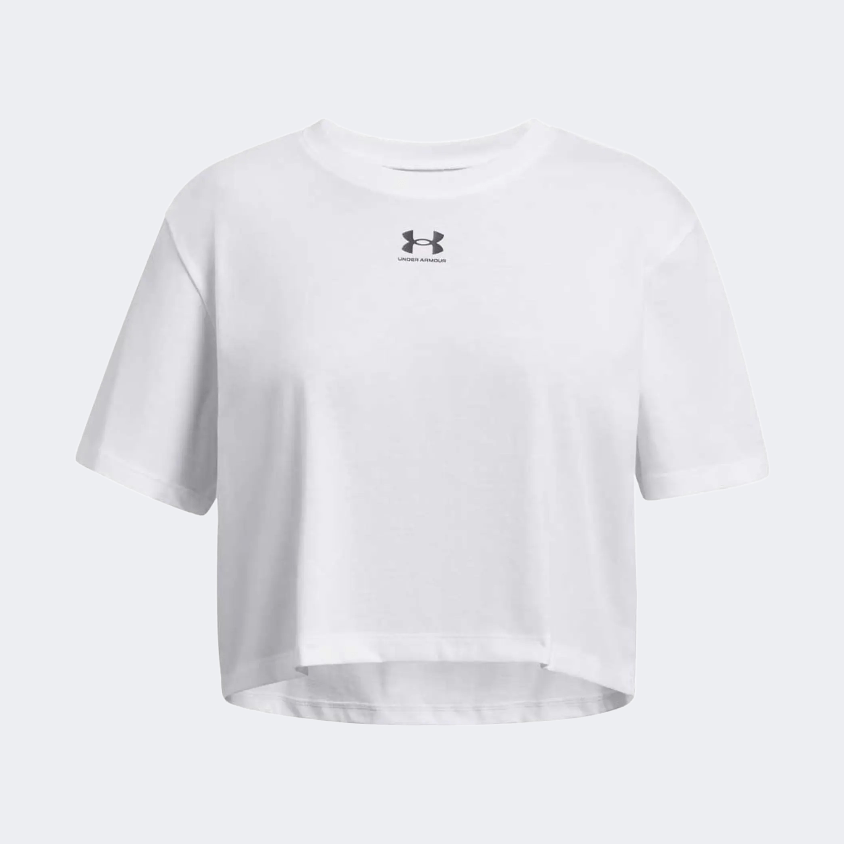 Under Armour Rival Girls Lifestyle T-Shirt White/Black - Medaid International